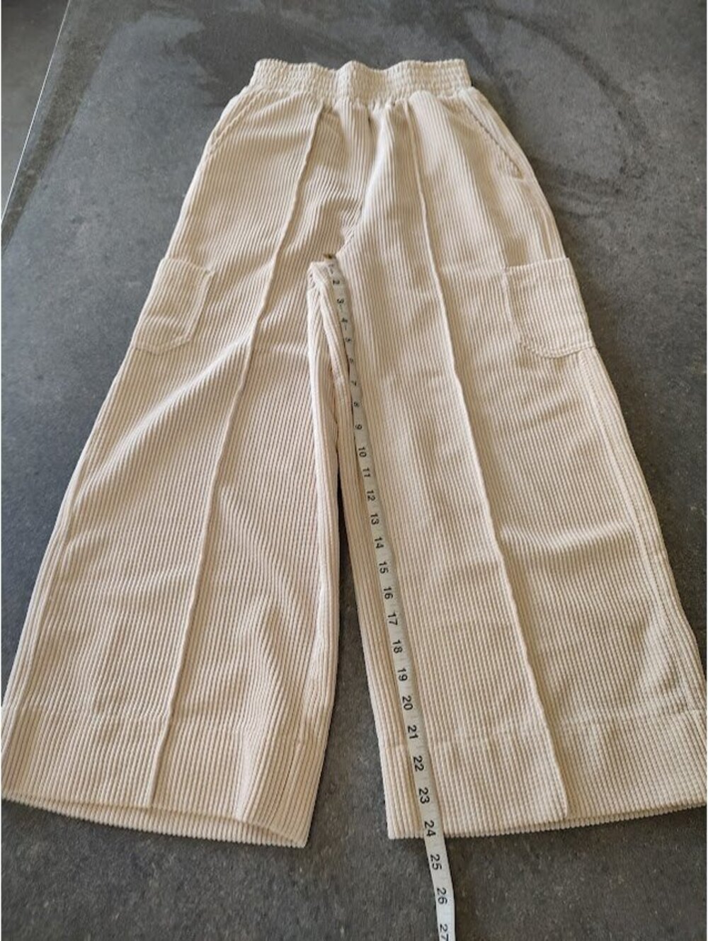Urban Outfitters Beige Wide Leg Corduroy Pants US XS